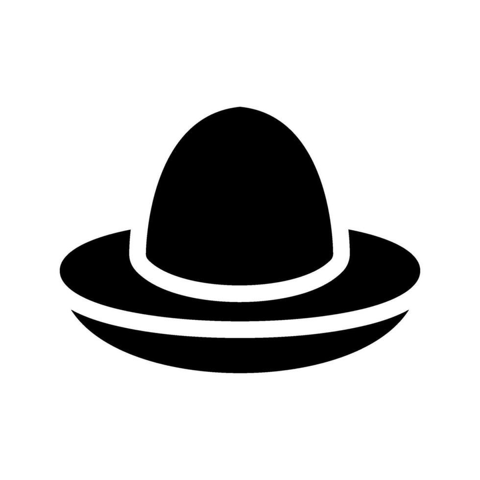 sombrero icono vector símbolo diseño ilustración