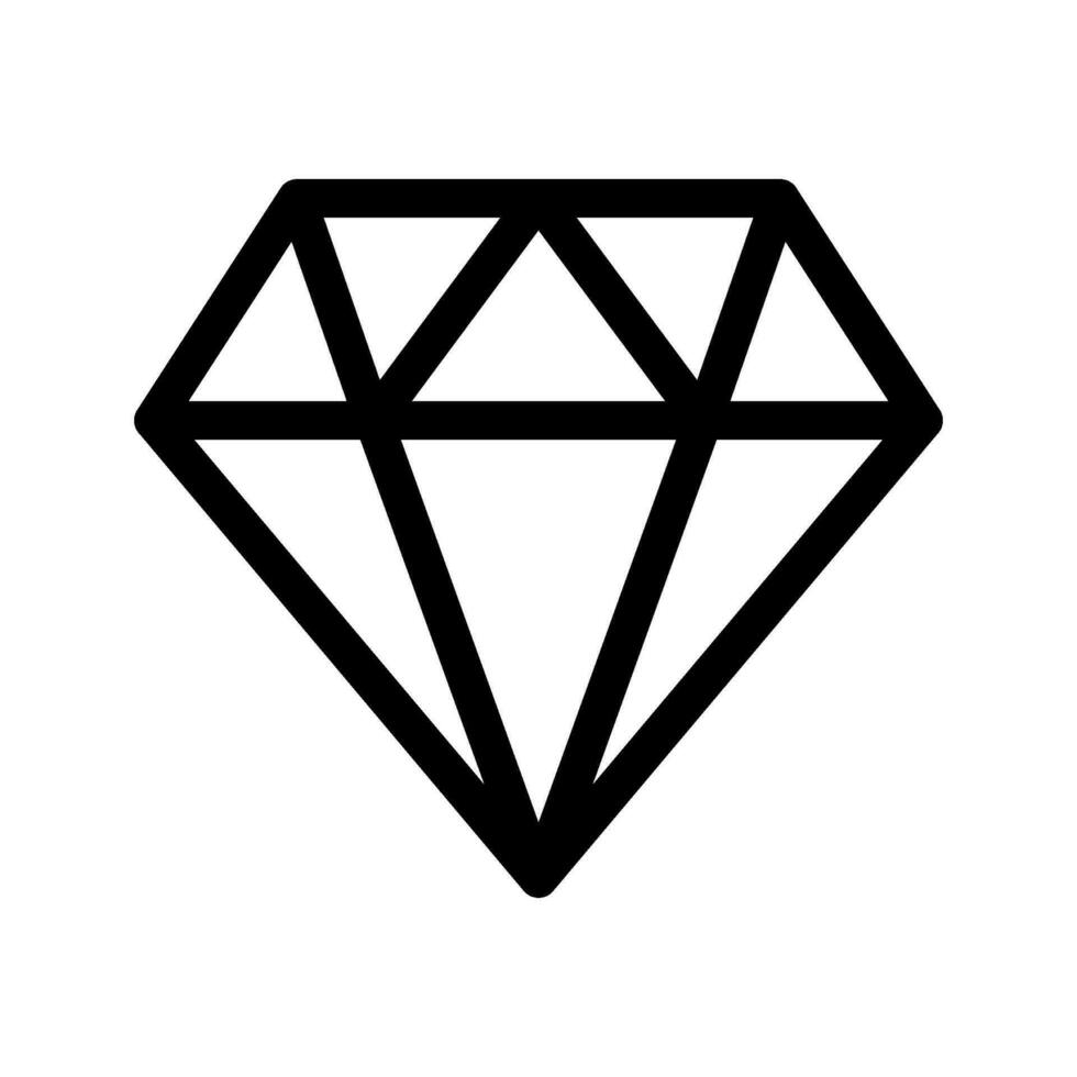 Diamond Icon Vector Symbol Design Illustration