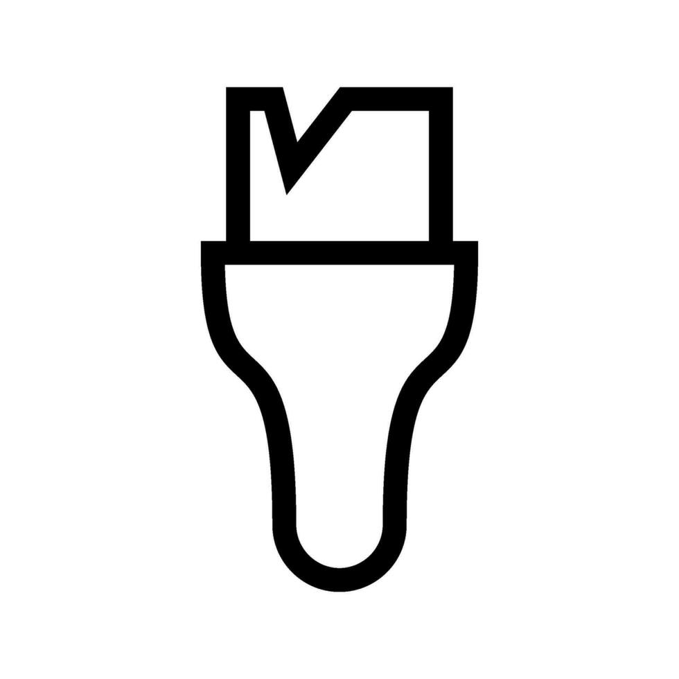 Paintbrush Icon Vector Symbol Design Illustration