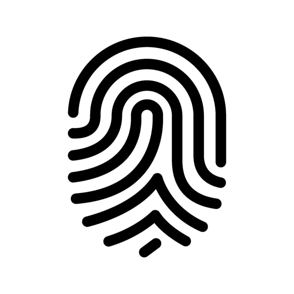 Fingerprint Icon Vector Symbol Design Illustration