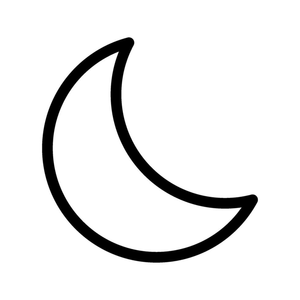 Moon Icon Vector Symbol Design Illustration