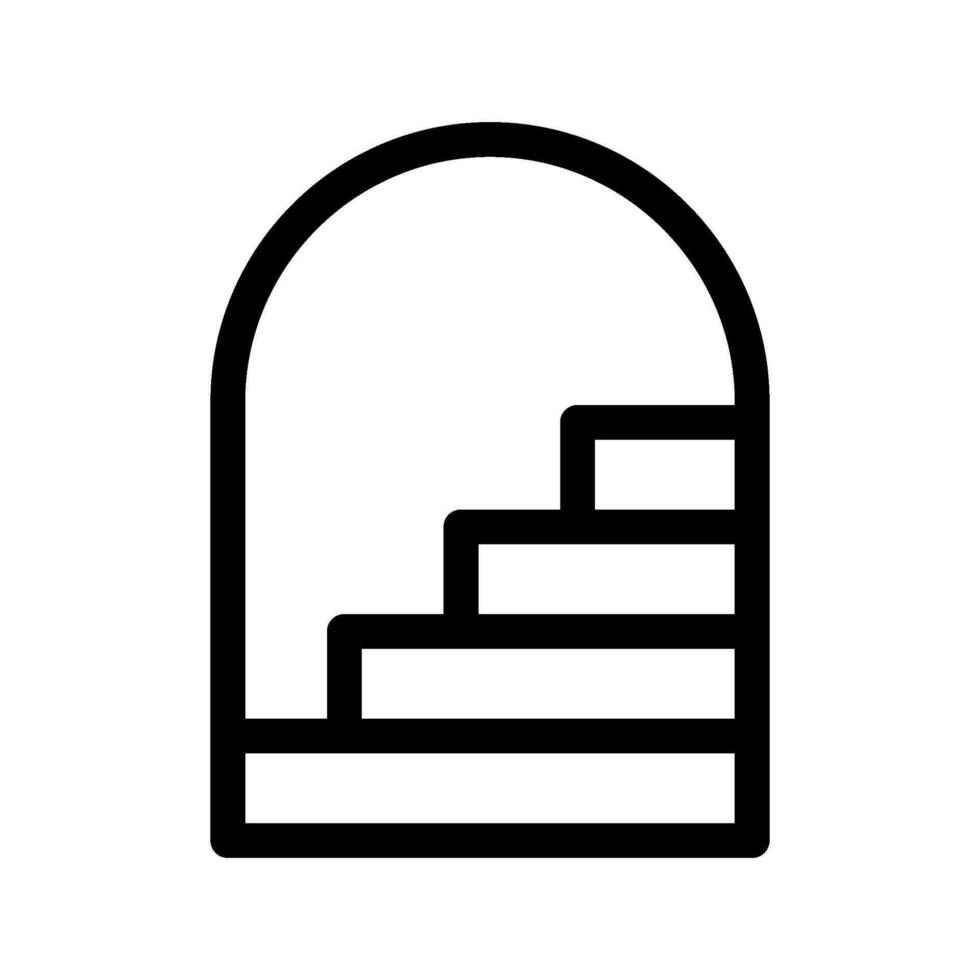 Stairway Icon Vector Symbol Design Illustration