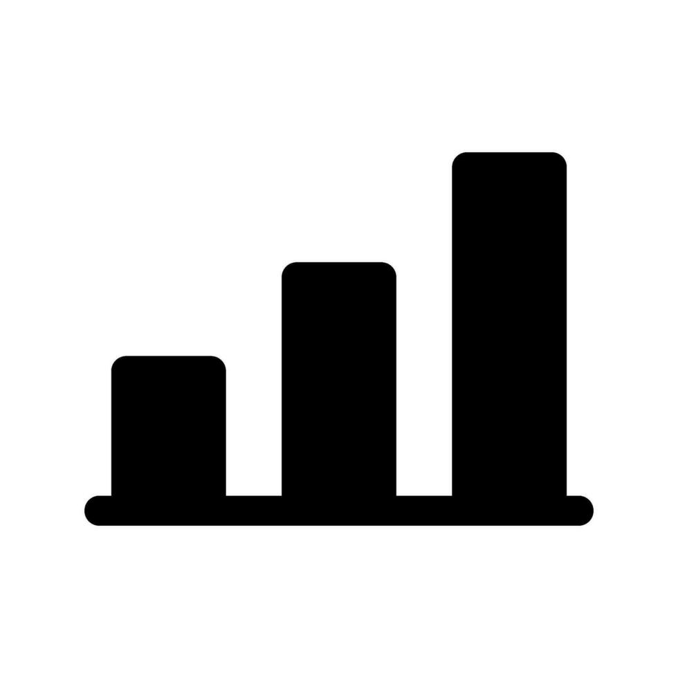 Bar Chart Icon Vector Symbol Design Illustration