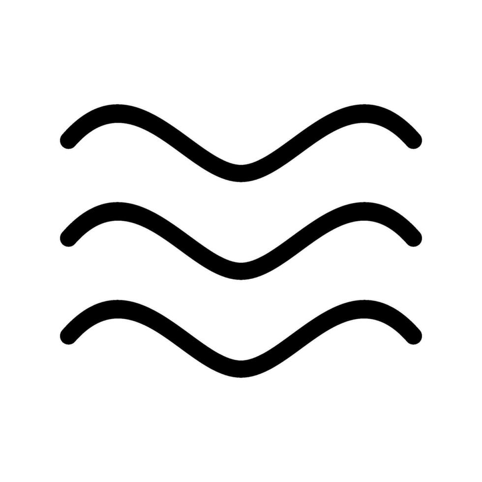 Wave Icon Vector Symbol Design Illustration