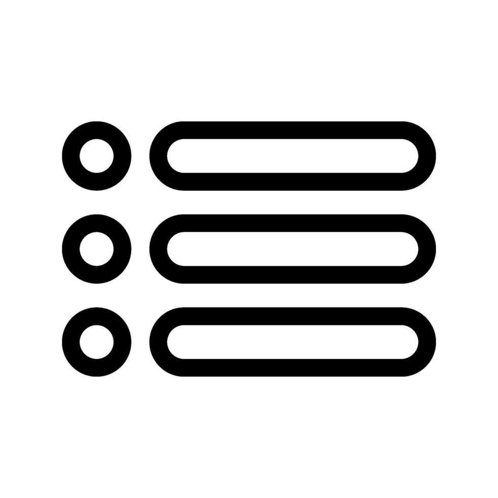 List Icon Vector Symbol Design Illustration