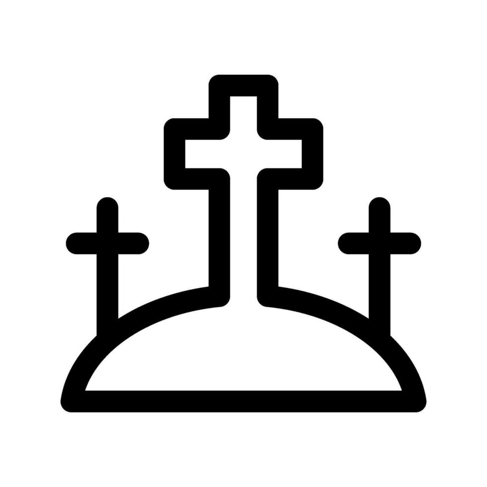 Holy Crosses Icon Vector Symbol Design Illustration