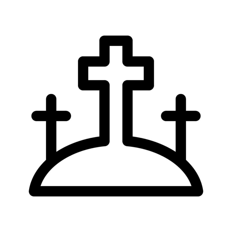 santo cruces icono vector símbolo diseño ilustración