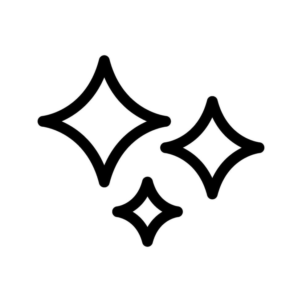 Sparkles Icon Vector Symbol Design Illustration