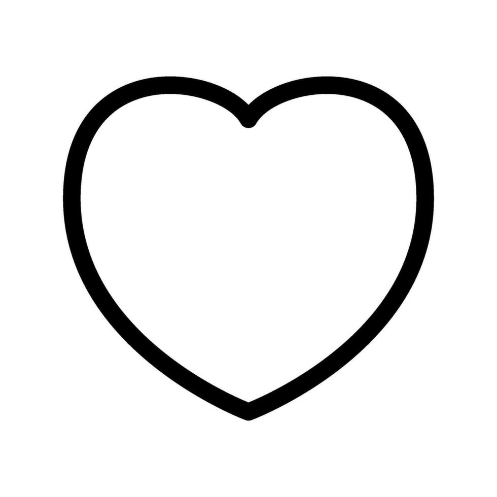 Heart Icon Vector Symbol Design Illustration