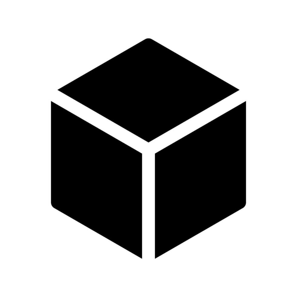 Cube Icon Vector Symbol Design Illustration