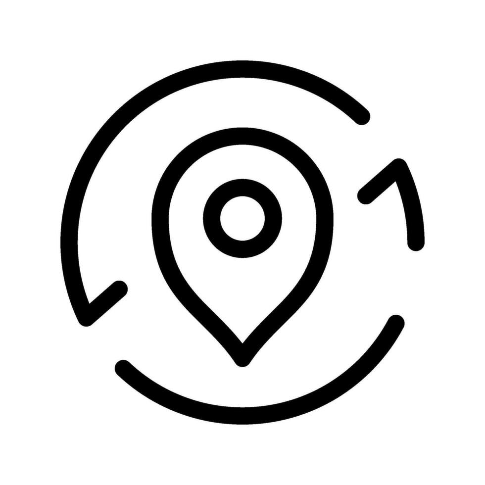 Reload Location Icon Vector Symbol Design Illustration