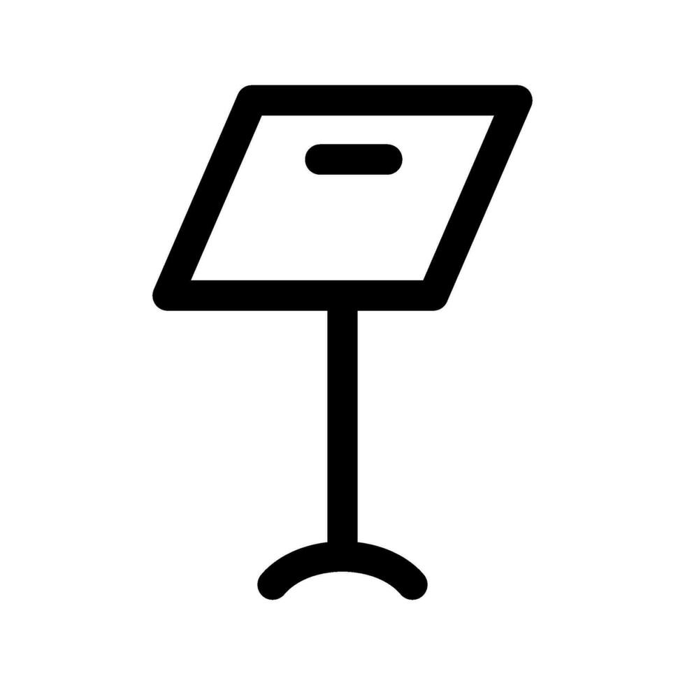 Music Stand Icon Vector Symbol Design Illustration