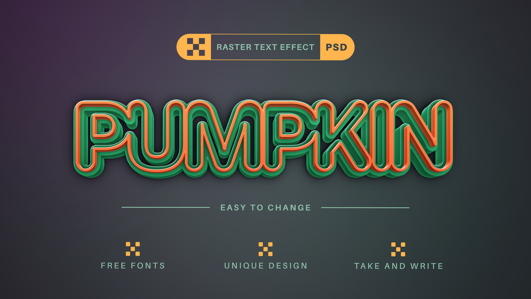 Monster Stroke - Editable Text Effect, Font Style psd