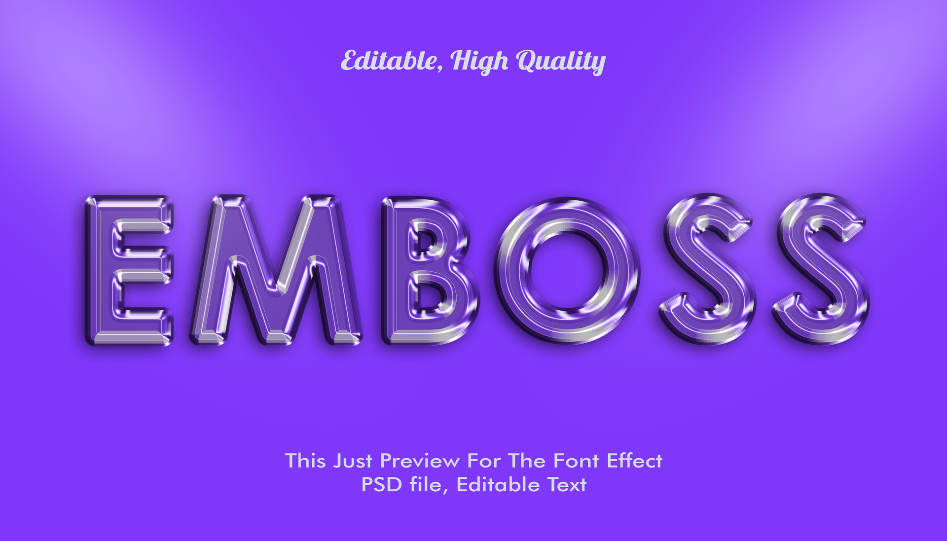 Emboss text effect 3d mockup 26626465 PSD