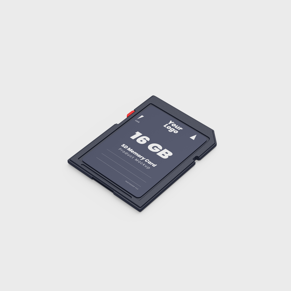 SD Memory Card Mockup psd