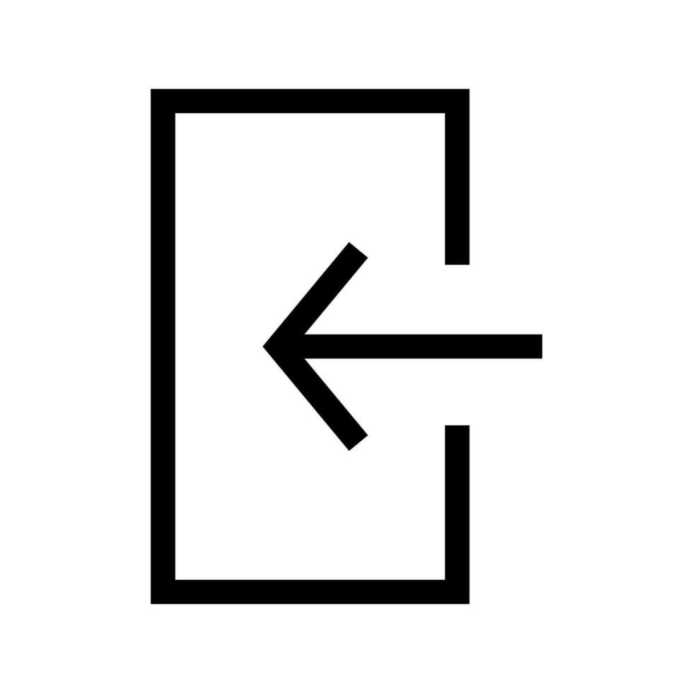 Login Icon Vector Symbol Design Illustration