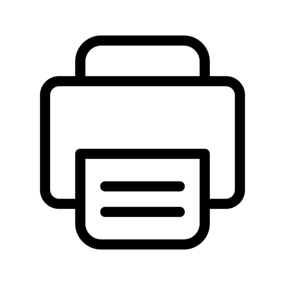 Print Icon Vector Symbol Design Illustration