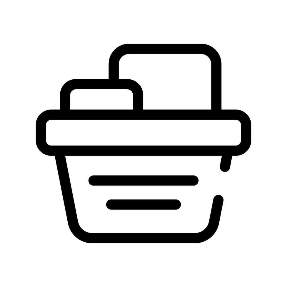 Basket Icon Vector Symbol Design Illustration