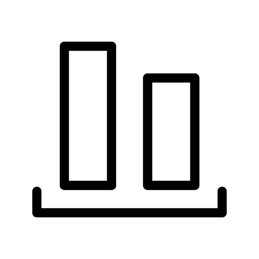 Bar Chart Icon Vector Symbol Design Illustration