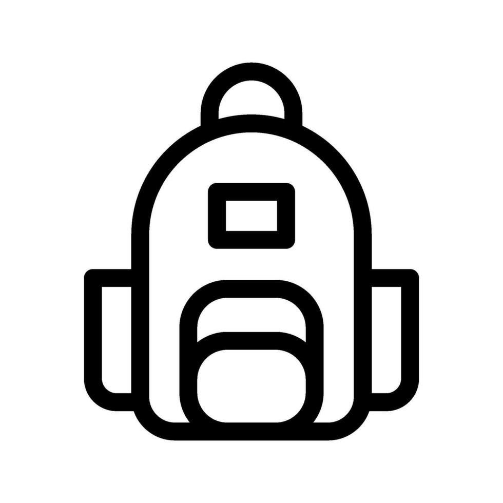 Backpack Icon Vector Symbol Design Illustration