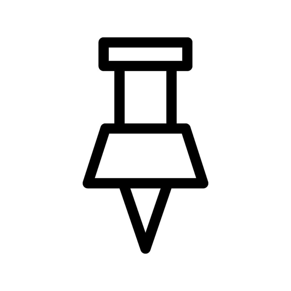 Push Pin Icon Vector Symbol Design Illustration