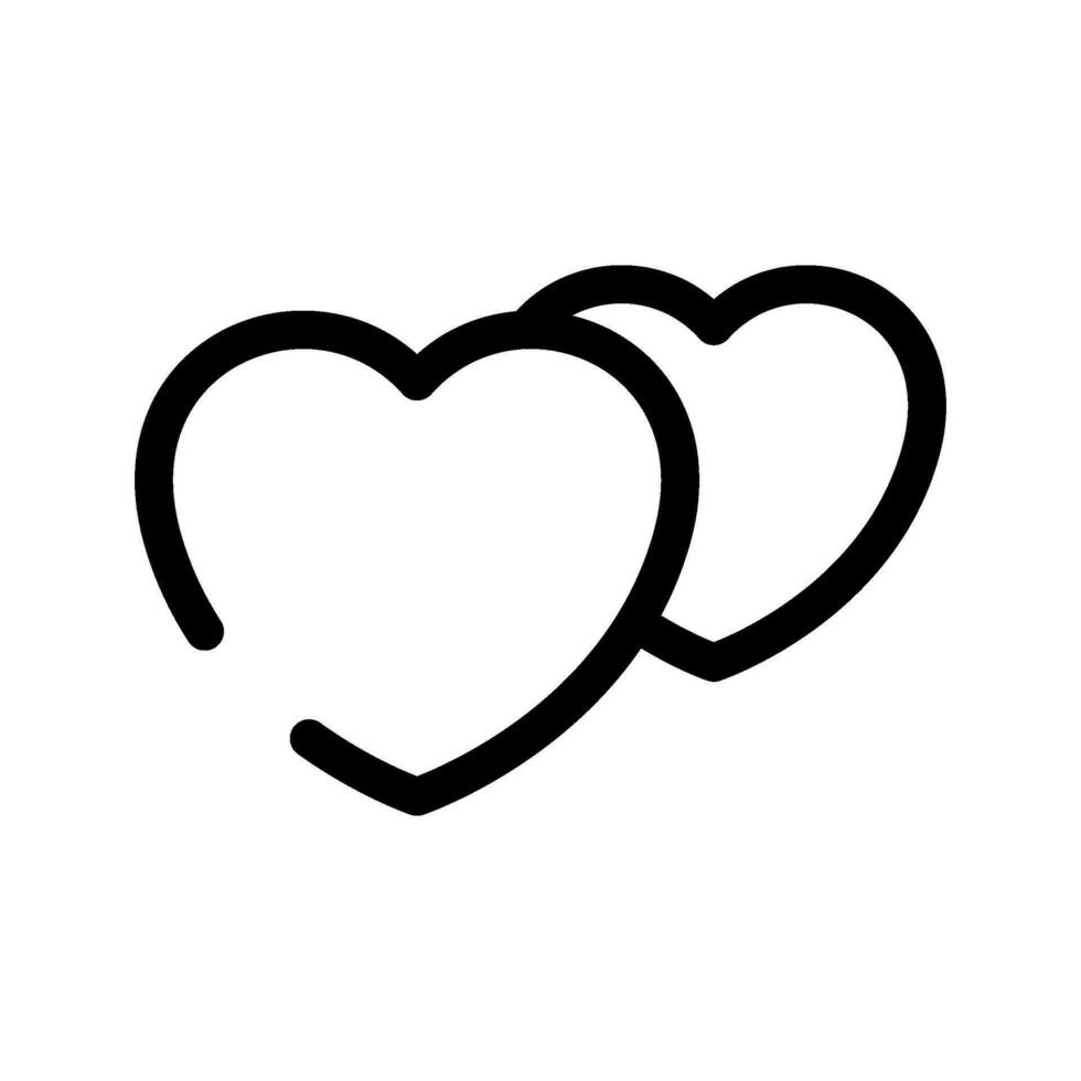 Hearts Icon Vector Symbol Design Illustration