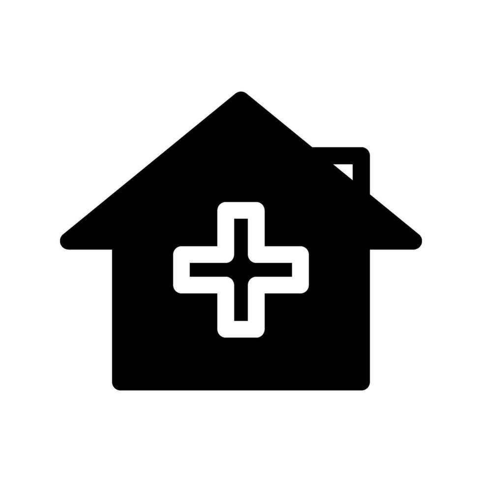 hospital icono vector símbolo diseño ilustración