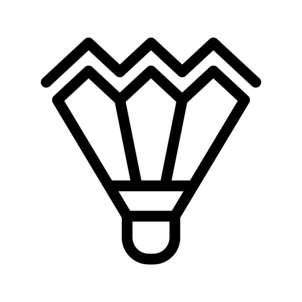 Shuttlecock Icon Vector Symbol Design Illustration