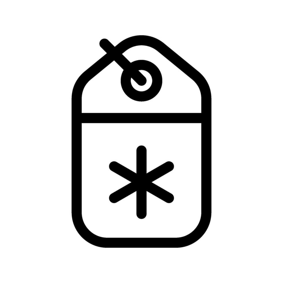 Christmas Tag Icon Vector Symbol Design Illustration