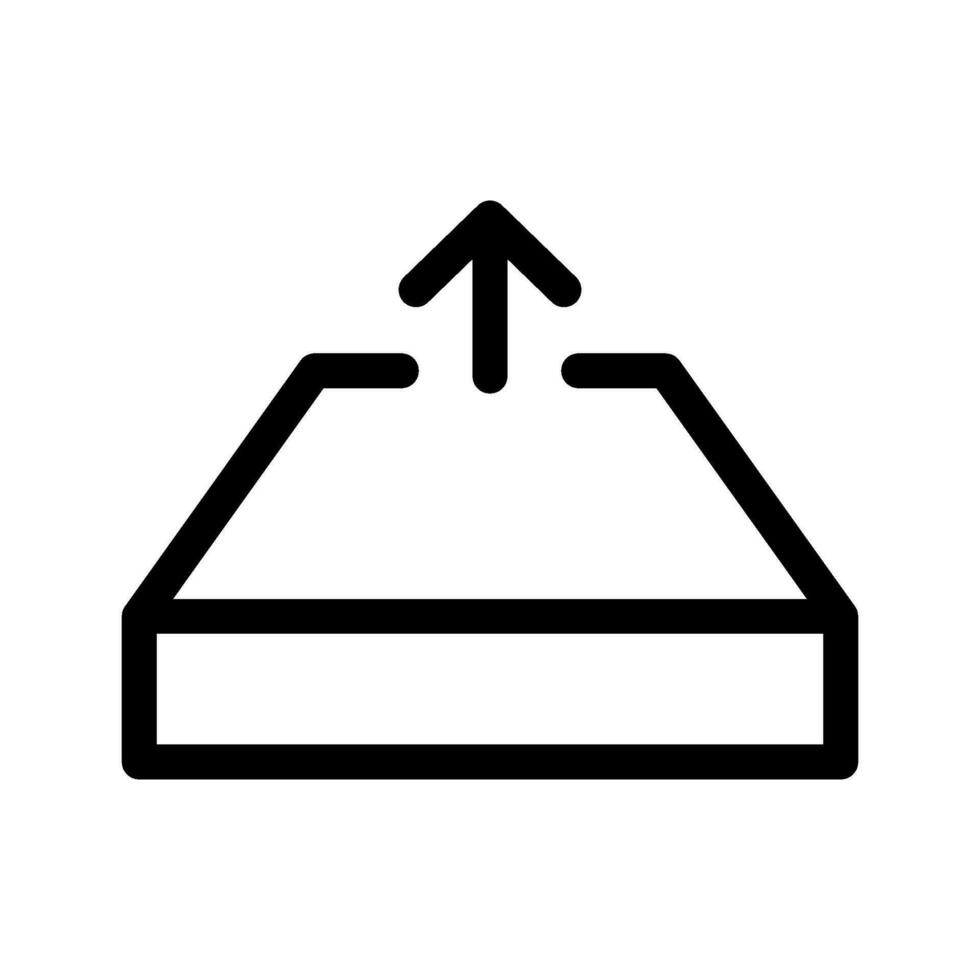Outbox Icon Vector Symbol Design Illustration