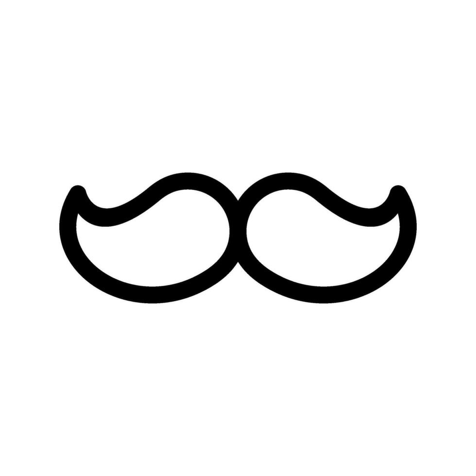 Mustache Icon Vector Symbol Design Illustration