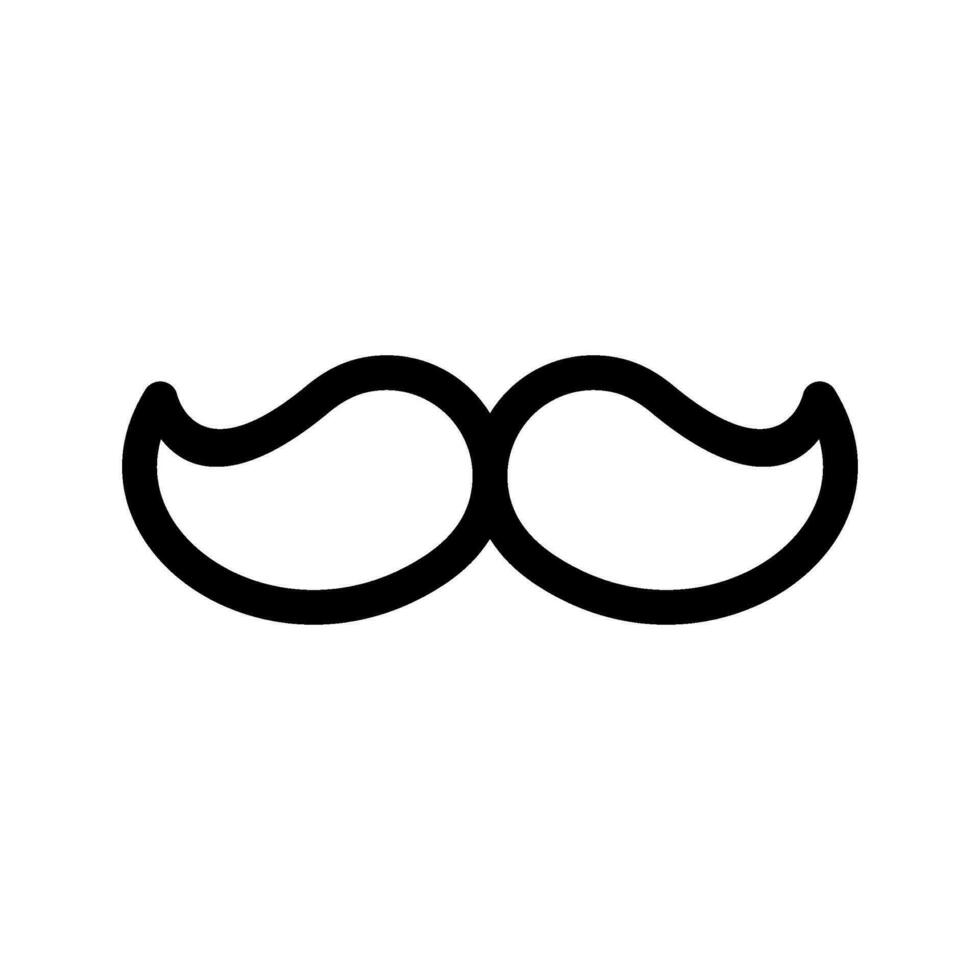 Mustache Icon Vector Symbol Design Illustration