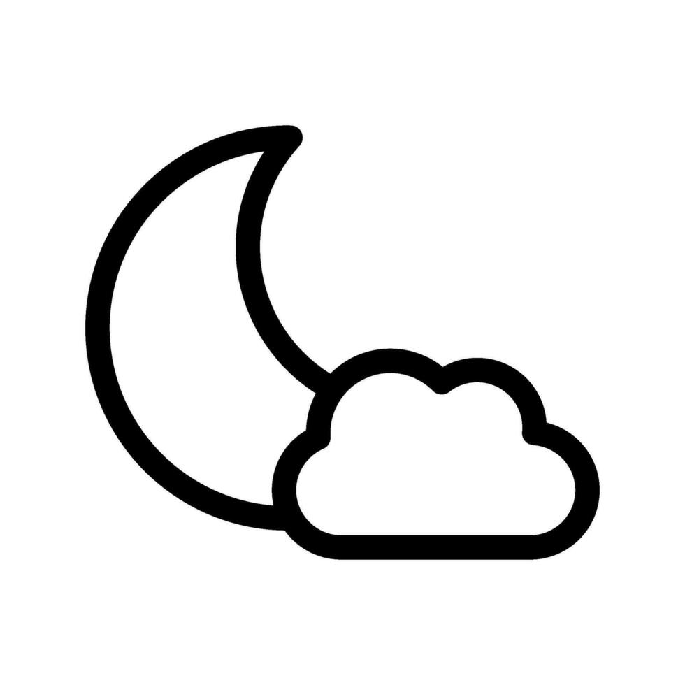 Night Icon Vector Symbol Design Illustration