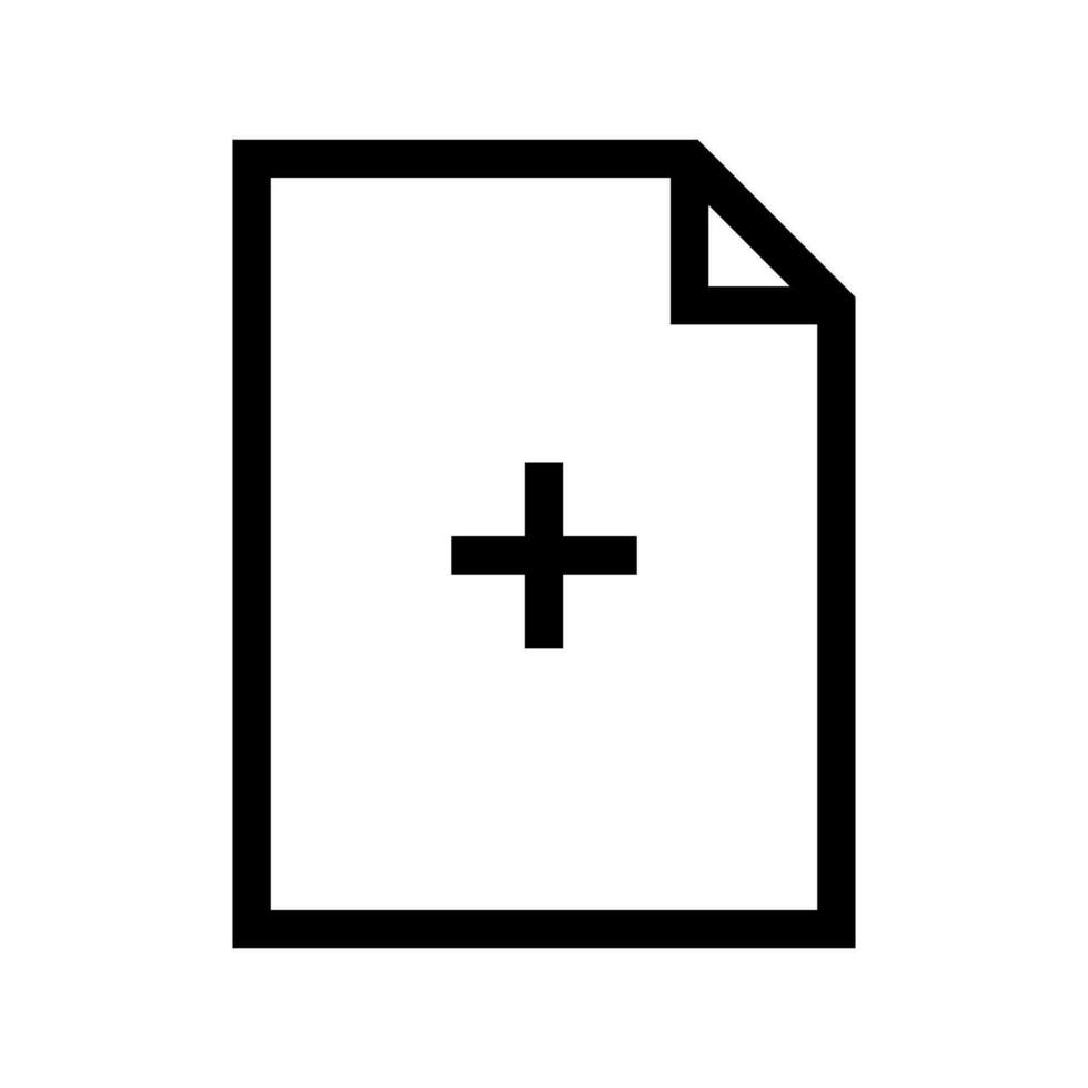 Add File Icon Vector Symbol Design Illustration