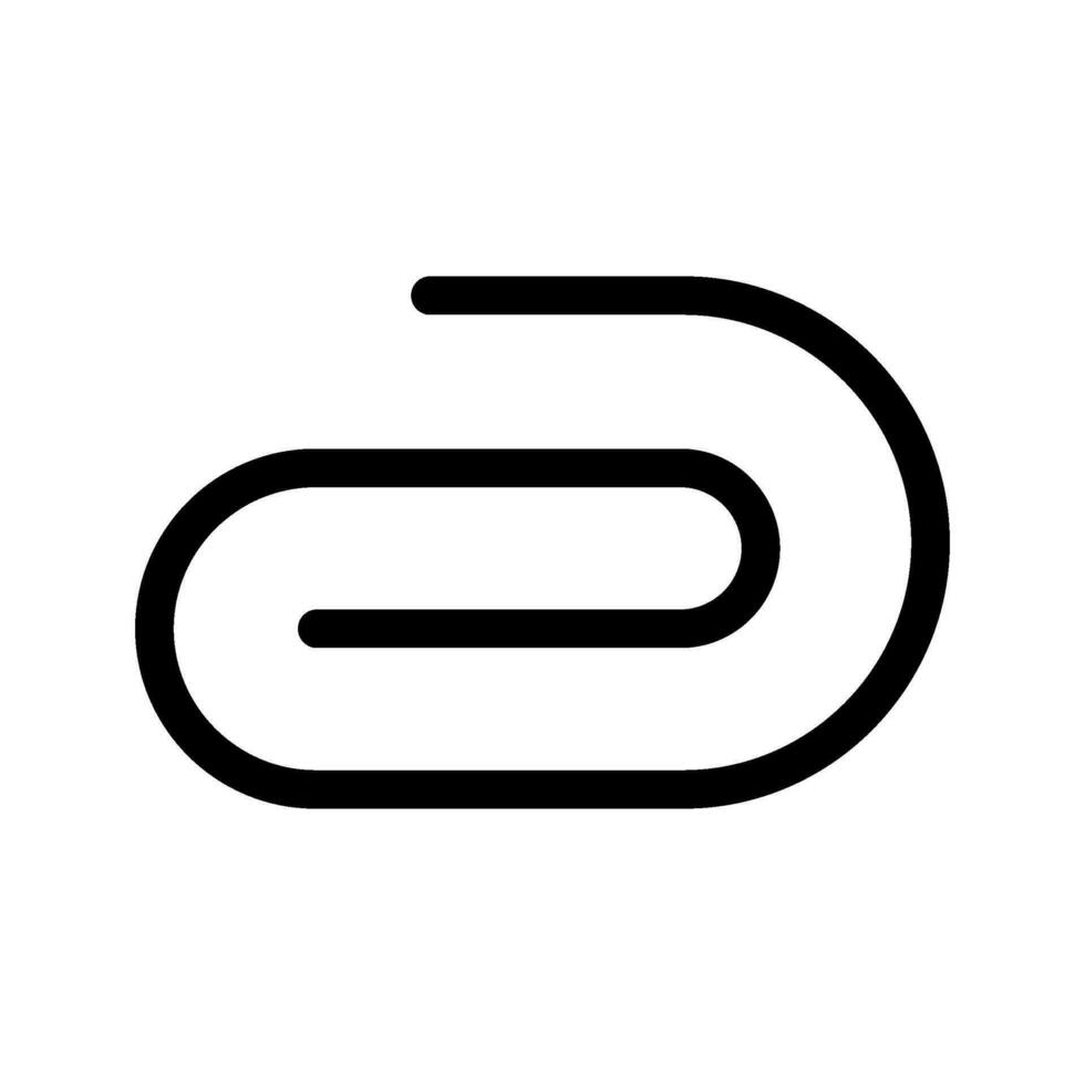 Paper Clip Icon Vector Symbol Design Illustration