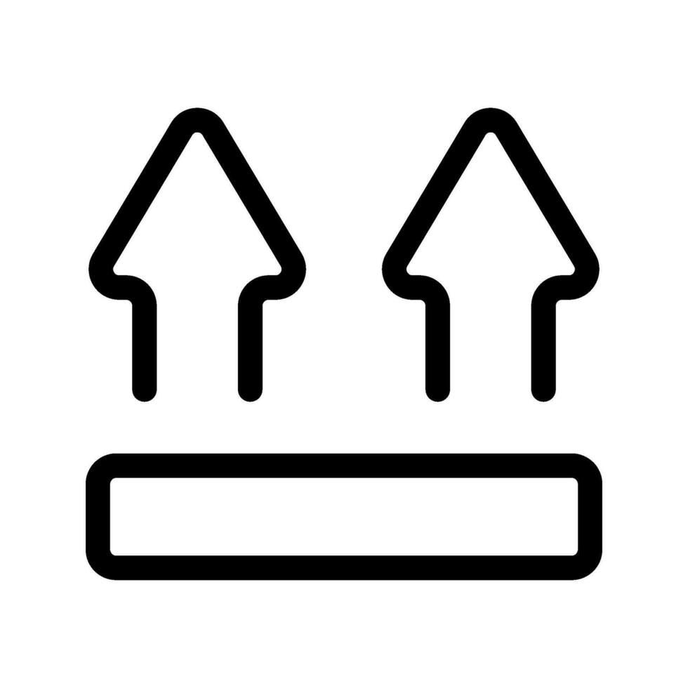 This Side Up Icon Vector Symbol Design Illustration
