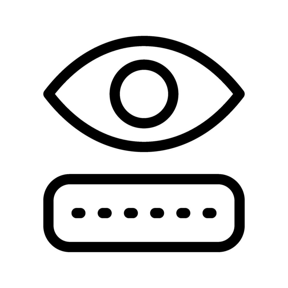 Show Password Icon Vector Symbol Design Illustration