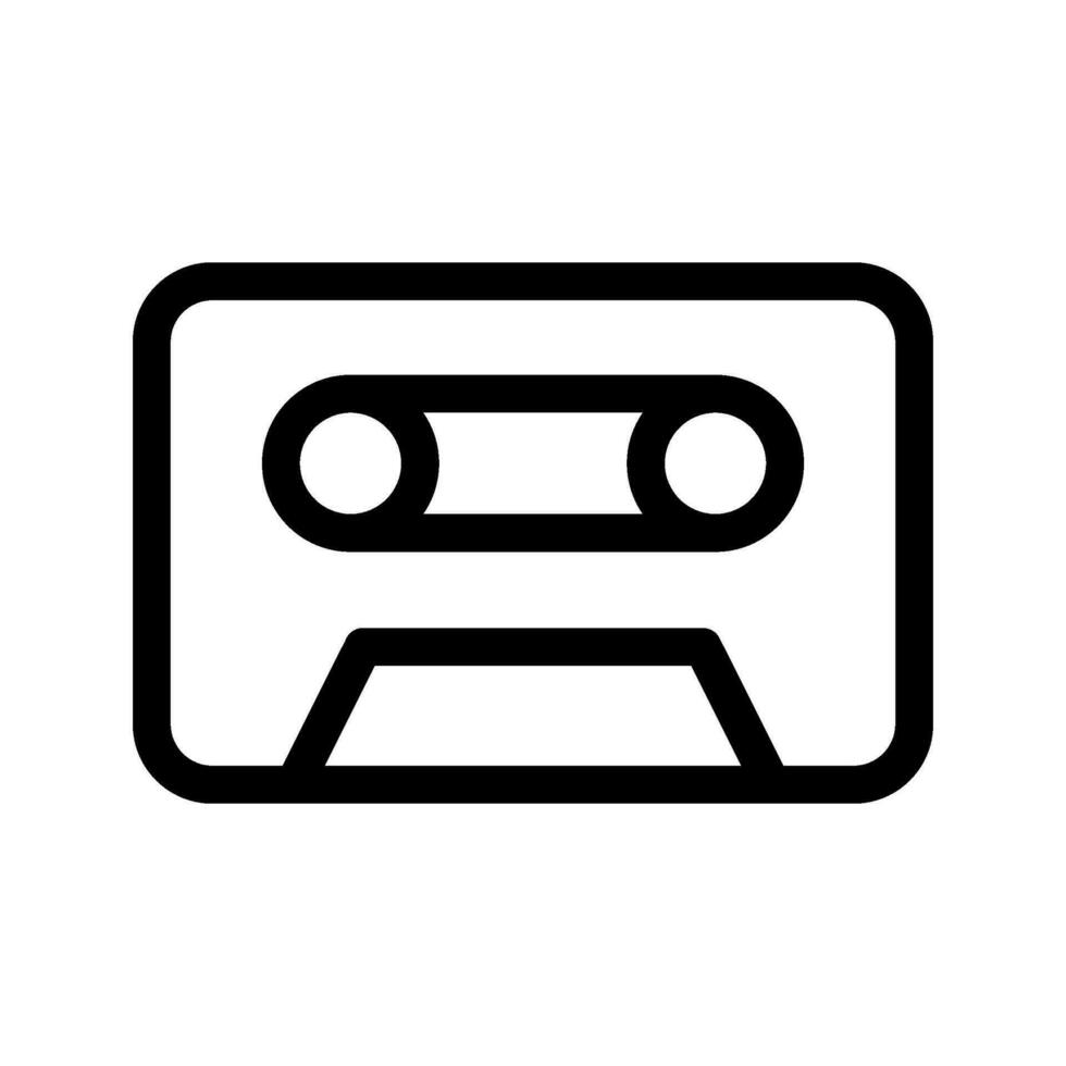 Cassette Icon Vector Symbol Design Illustration