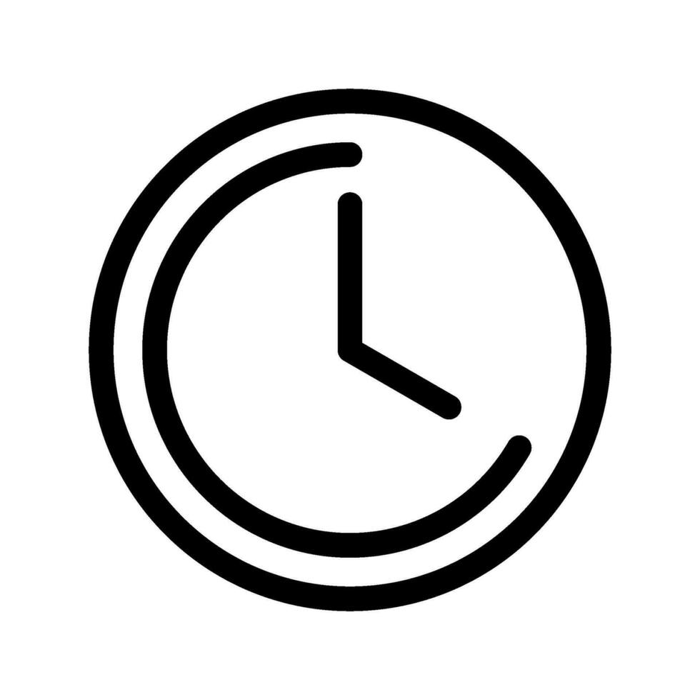 Clock Icon Vector Symbol Design Illustration