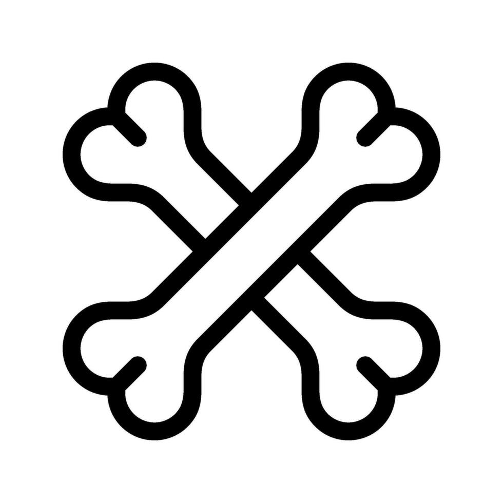 Bone Icon Vector Symbol Design Illustration