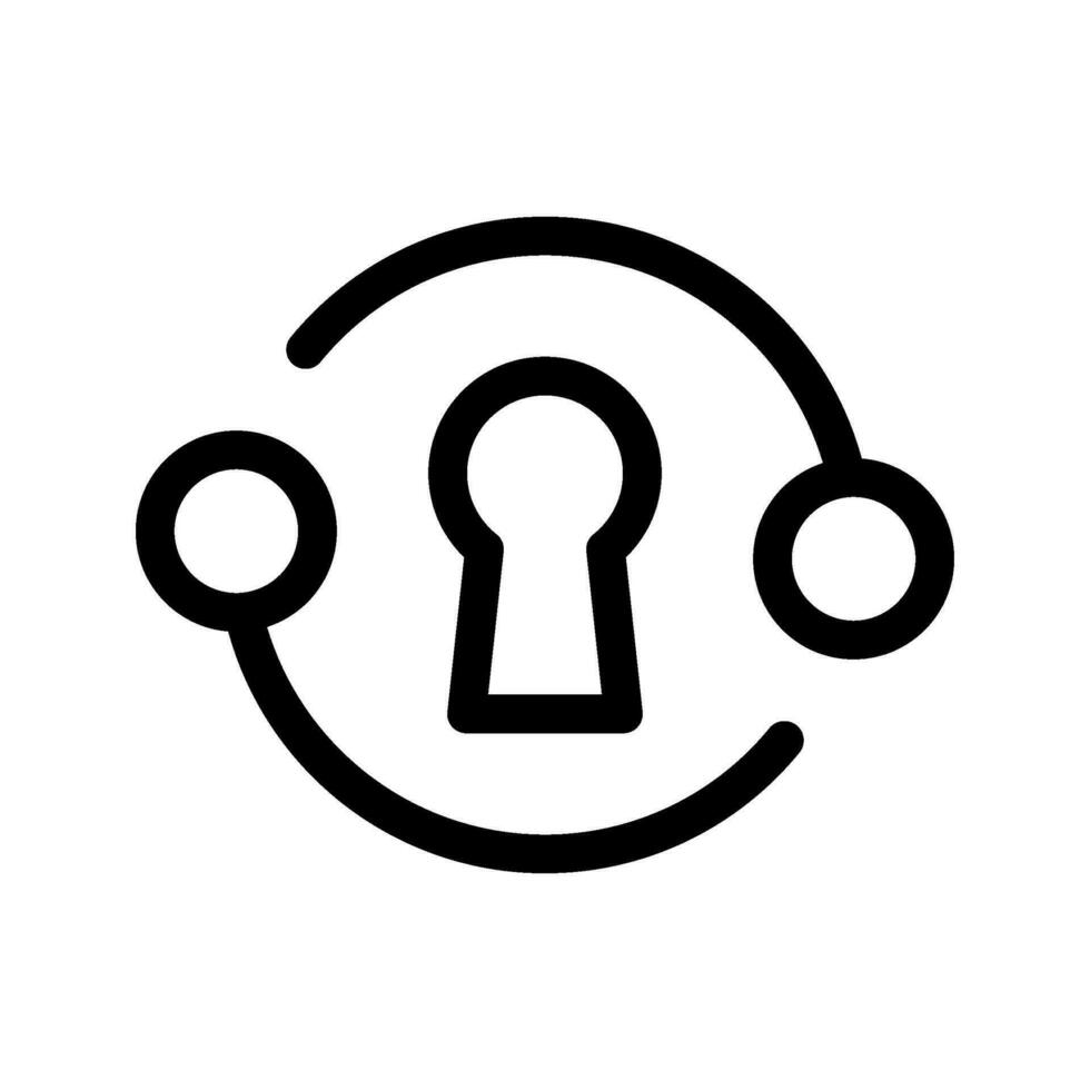 Keychain Icon Vector Symbol Design Illustration