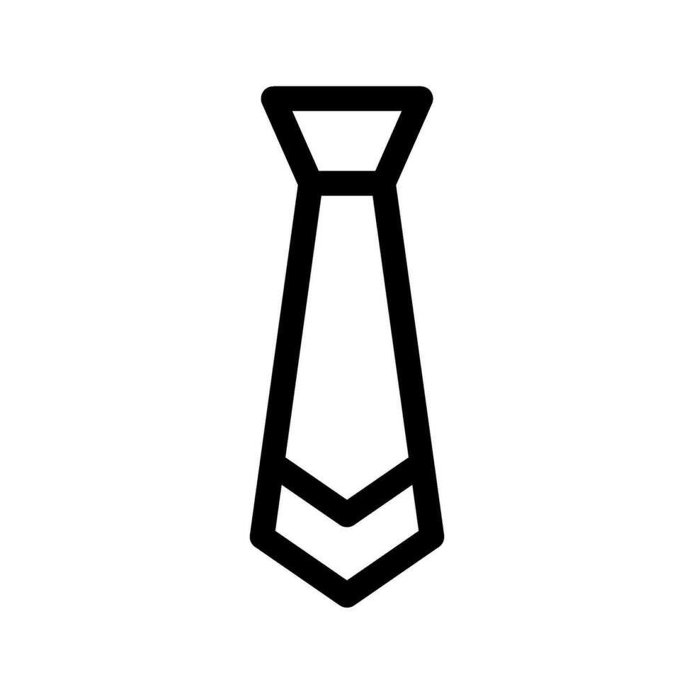 Necktie Icon Vector Symbol Design Illustration