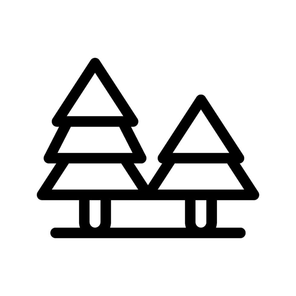 árbol icono vector símbolo diseño ilustración