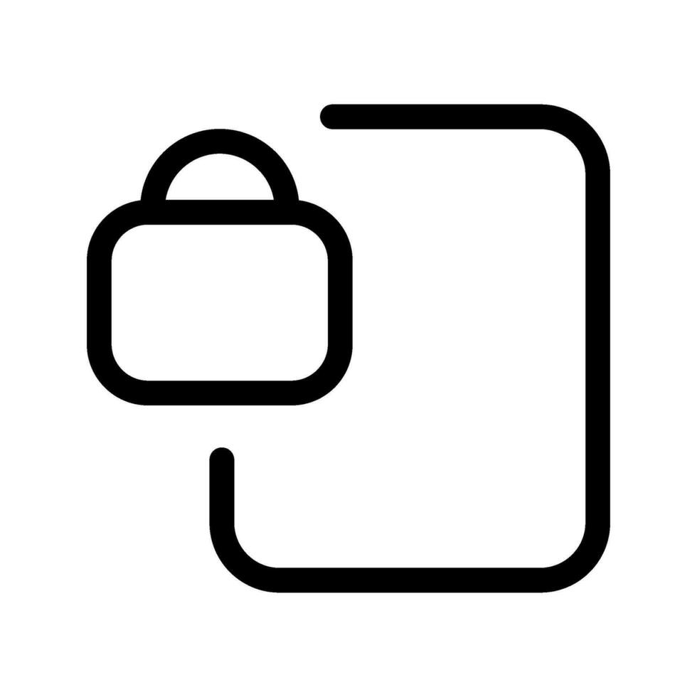 Lock Door Icon Vector Symbol Design Illustration