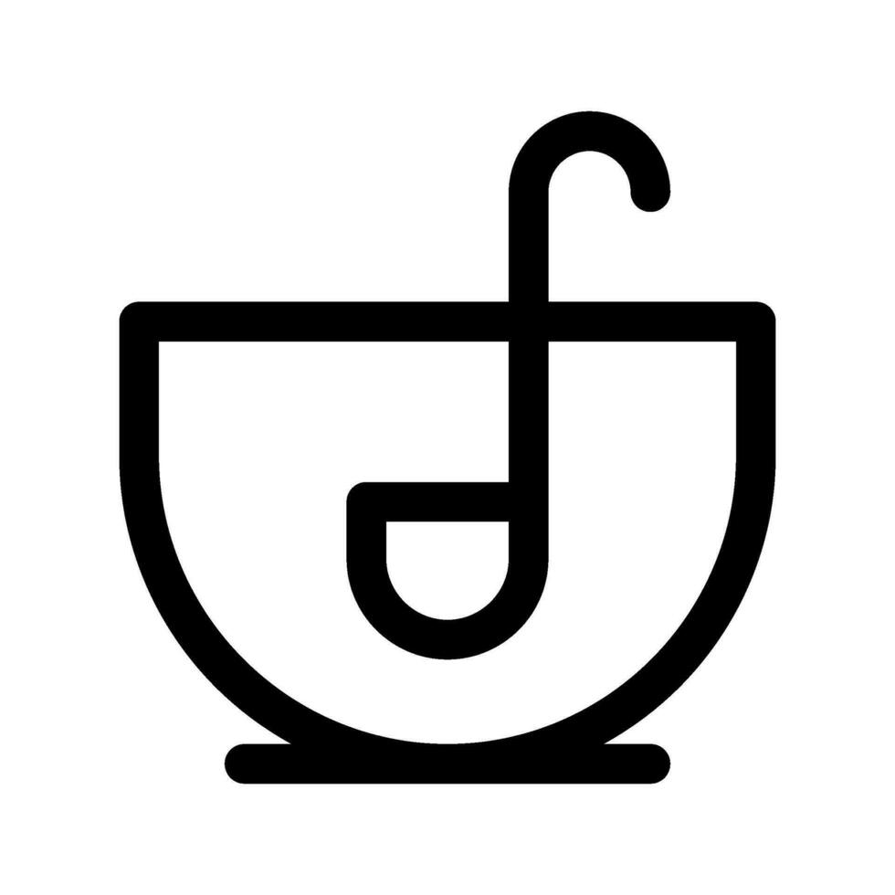 puñetazo cuenco icono vector símbolo diseño ilustración