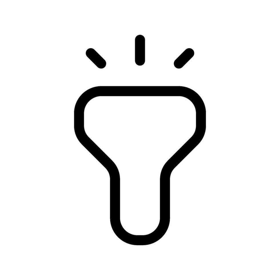 Flashlight Icon Vector Symbol Design Illustration