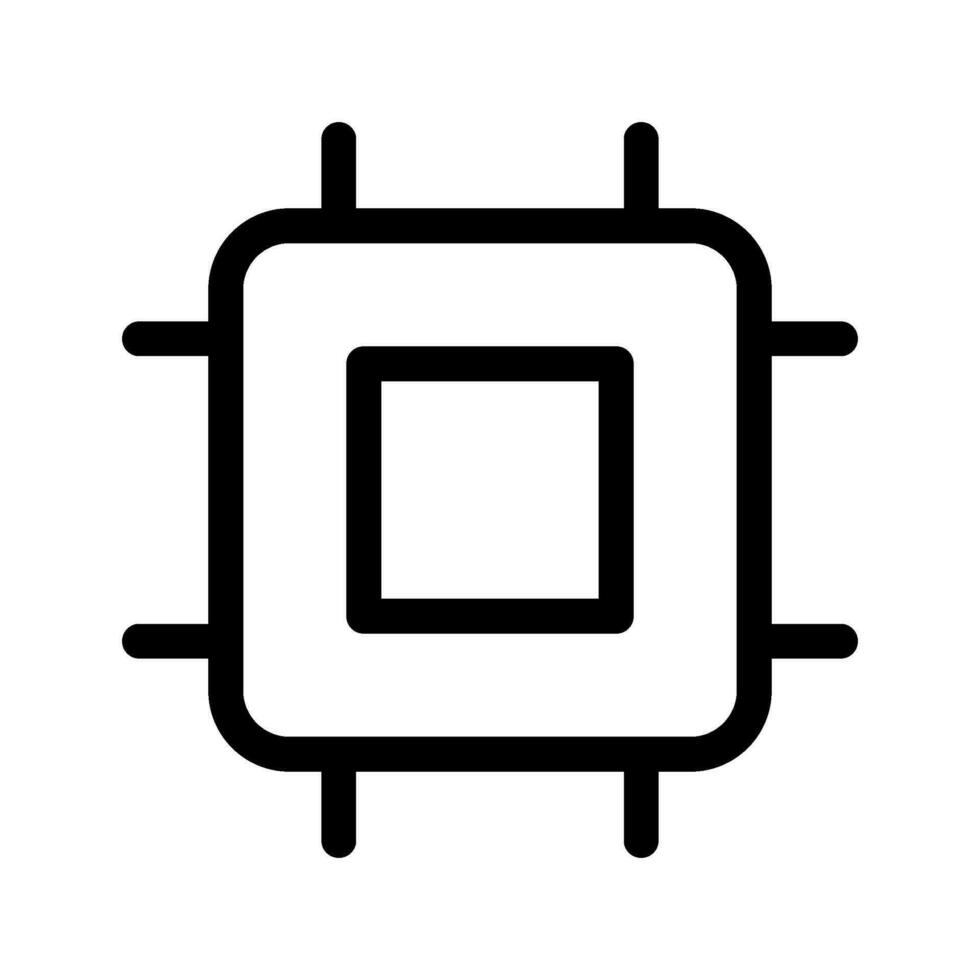 Cpu Icon Vector Symbol Design Illustration