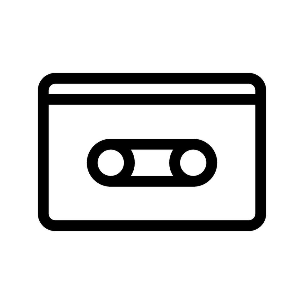 Cassette Tape Icon Vector Symbol Design Illustration