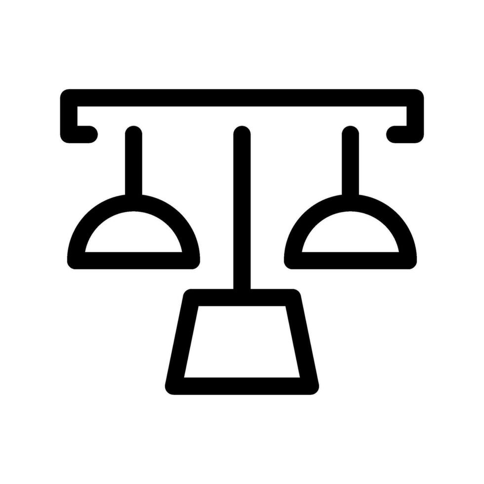 Ceiling Lamp Icon Vector Symbol Design Illustration