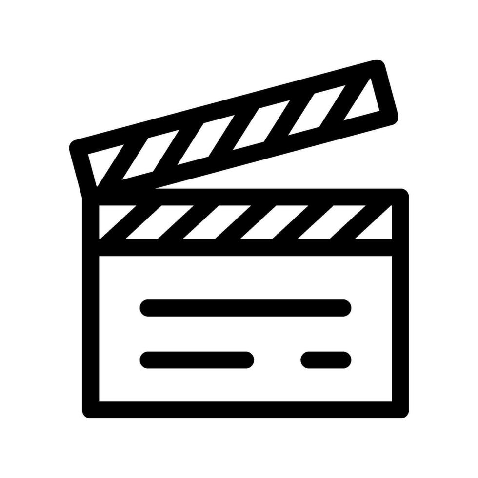 Action Clapper Icon Vector Symbol Design Illustration